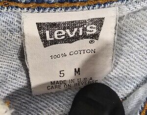 Vintage Levis 512 Slim Denim Jeans Womens Size 5 M 24 X 30 Made In USA 🇺🇸 RARE